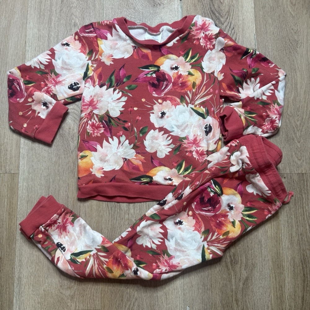 Floral Posh Peanut Floral Jogger Set 8Y Joggers‎ 10Y Crew Neck